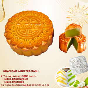 Bánh Trung Thu Hữu Bình Nhân Trà Xanh 180G