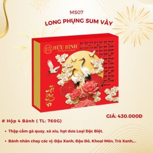 Hộp Cao Cấp Long Phụng Sum Vầy 2026 - 4 bánh