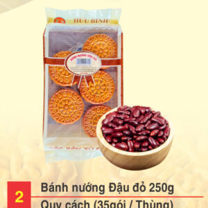 Bánh Trung Thu Mini Nhân Đậu Đỏ 200g/ 5 chiếc