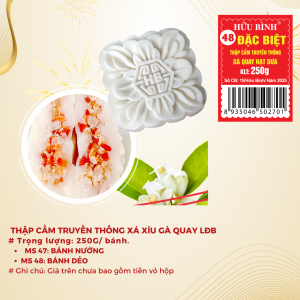 Bánh Trung Thu Hữu Bình LĐB Thập cẩm truyền thống gà quay hạt dưa 250g BÁNH DẺO